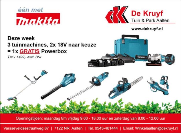 MAKITA aanbieding bij De Kruyf Aalten!